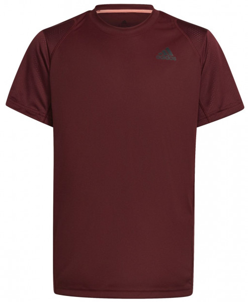 T-shirt pour garçons Adidas Club Tee B - shadow red/ acid red