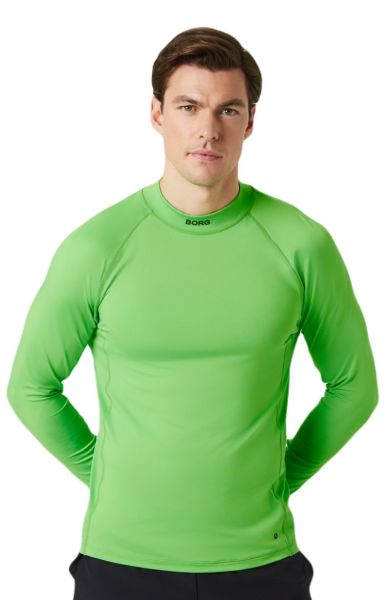 Men's long sleeve T-shirt Björn Borg Mock Neck Long Sleeve - Green