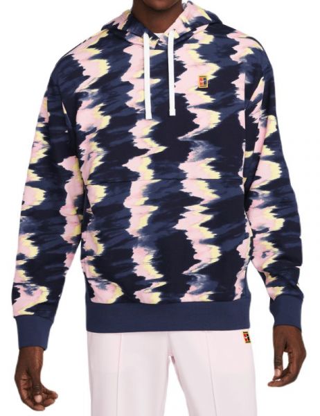 Herren Tennissweatshirt Nike Court Fleece Tennis Hoodie - pink foam