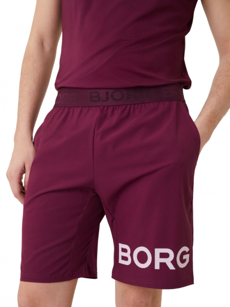 Shorts de tennis pour hommes Björn Borg Shorts M - grape wine