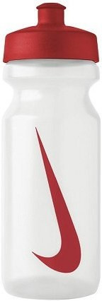 Trinkflasche Nike Big Mouth Water Bottle 2.0 0,65L - clear/sport red/sport red