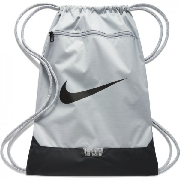 Тенис раница Nike Brasilia Gymsack - light smoke grey/dark smoke grey/black
