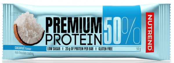 Energetická tyčinka Nutrend Premium Protein Bar 50 - coconut