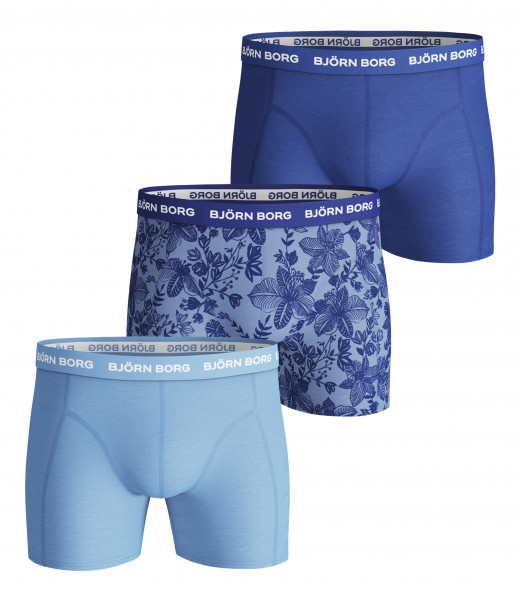 Boxer sportivi da uomo Björn Borg BB Fiji Flower Sammy Shorts - placid blue
