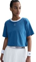 Women's T-shirt Nike Heritage Dri-Fit Crop - Blue