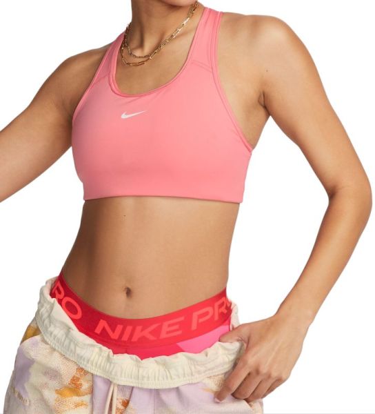 Women's bra Nike Swoosh Bra - coral chalk/white