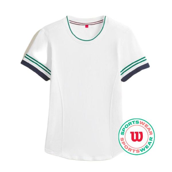 Γυναικεία Μπλουζάκι Wilson Baseline Seamless T-Shirt - Λευκός