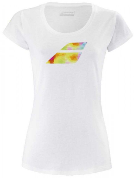 Women's T-shirt Babolat Exercise Big Flag Tee Women - white