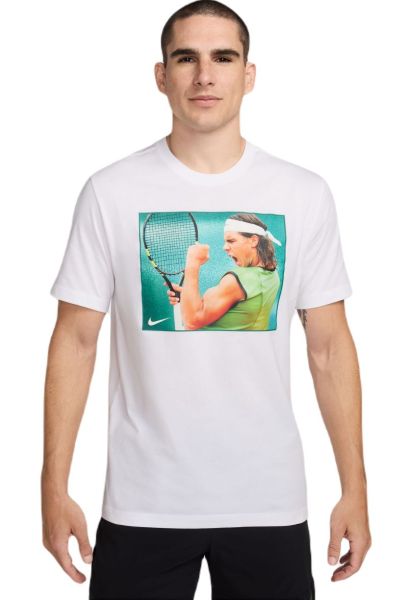 Męski T-Shirt Nike Court French Open Limited Edition RAFA T-Shirt - Biały