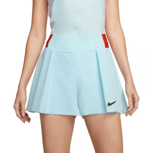 Shorts de tennis pour femmes Nike Court Dri-Fit Slam Short - glacier blue/team orange/black