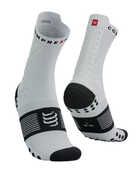 Κάλτσες Compressport Pro Racing v4.0 Trail 1P - Λευκός