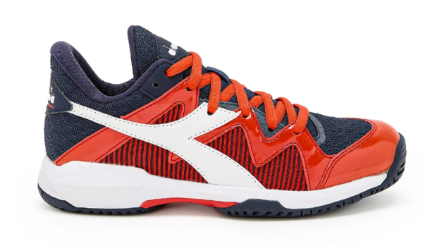 Juniorskie buty tenisowe Diadora B.Icon 2 Y - blue corsair/white/fiery red