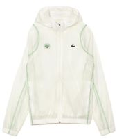 Мъжка блуза Lacoste SPORT Roland Garros Edition After-Match Jacket - white/green