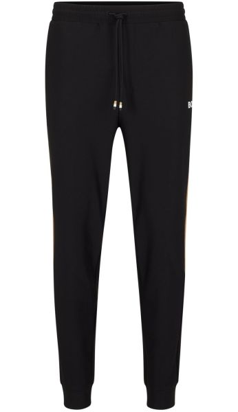 Pantalones de tenis para hombre BOSS x Matteo Berrettini Tracksuit Bottoms In Active-Stretch Fabric With Side Strip - black