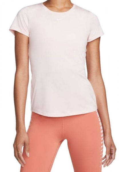 Damski T-shirt Nike One Dri-Fit SS Slim Top W - atmosphere/white