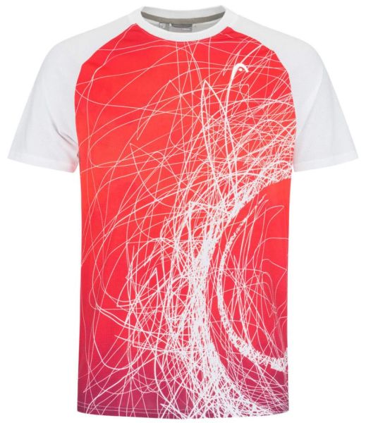 Camiseta para hombre Head Performance MC Paris T-Shirt - tomato