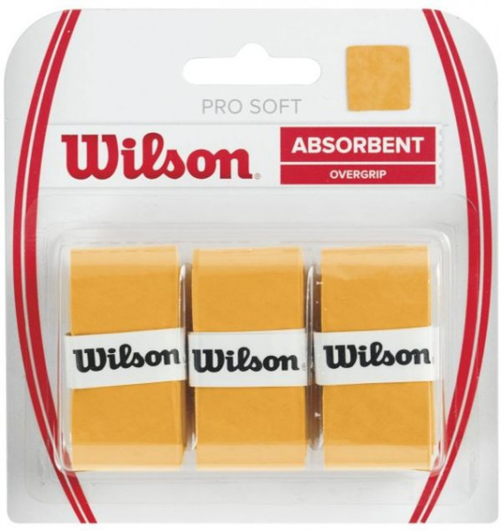 Viršutinės koto apvijos Wilson Pro Soft (3 vnt.) - gold