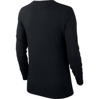 Ženska majica dugih rukava Nike Swoosh Essential LS Icon Ftr - black/white Ženska majica dugih rukava Nike Swoosh Essential LS Icon Ftr - black/white