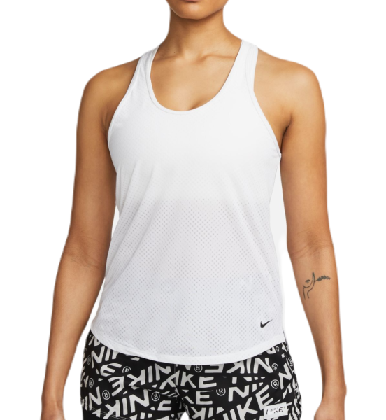 Women's top Nike Dri-FIT One Breathe Tank - white/black