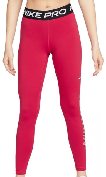 Women's leggings Nike Pro Dri-Fit Tight Hi Rise W - mystic hibiscus/black/white