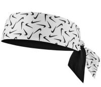 Tenisz kendő Nike Dri-Fit Head Tie 4.0 - white/black/white