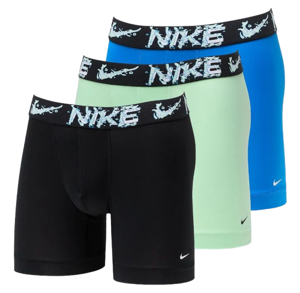 Boxer sportivi da uomo Nike Dri-Fit Essential Micro Boxer Brief 3P - blue/green/black