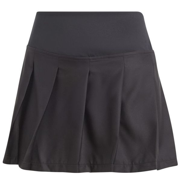 Damen Tennisrock Adidas Pleat Skirt Pro - black/neon yellow