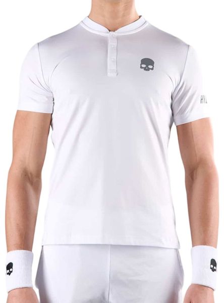 Herren Tennispoloshirt Hydrogen Tech Serafino - white