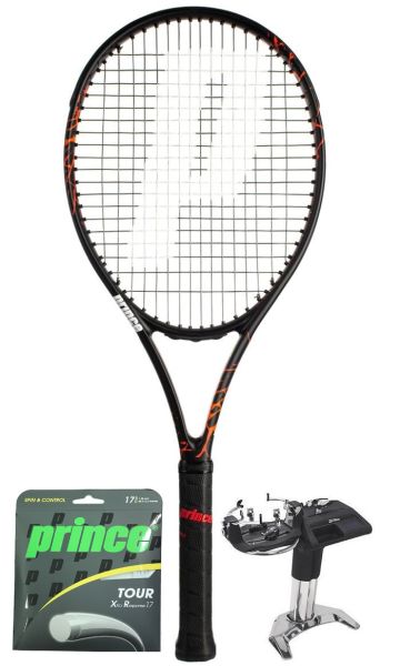 Racchetta Tennis Prince Beast 100 280 + corda + servizio di racchetta