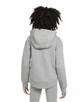 Bluza dziewczęca Nike Sportswear Club Fleece FZ Hoodie G - Szary Bluza dziewczęca Nike Sportswear Club Fleece FZ Hoodie G - Szary