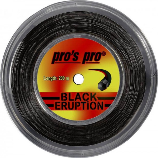 Tenisa stīgas Pro's Pro Eruption (200 m) - black