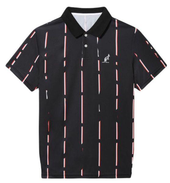 Pánské tenisové polo tričko Australian Ace Polo Shirt With Stripes - nero