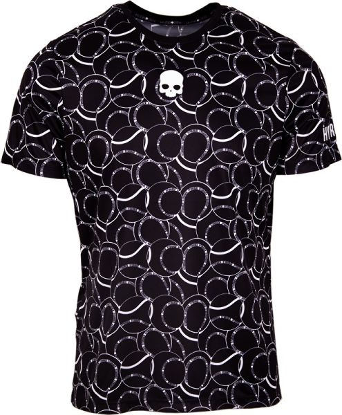 Teniso marškinėliai vyrams Hydrogen Allover Tennis Tech T-Shirt - black