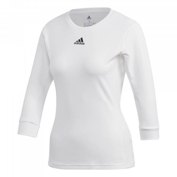  Koszulka Tenisowa Adidas Women 3/4 Top Heat Ready - white/black # M