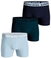 Pánské boxerky Björn Borg Cotton Stretch Boxer 3P - blue/green/navy blue