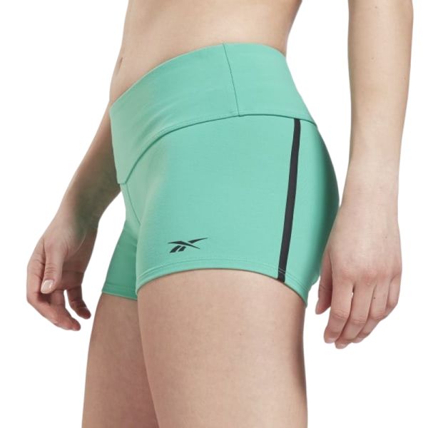Damen Tennisshorts Reebok United By Fitness Chase Bootie W - future teal