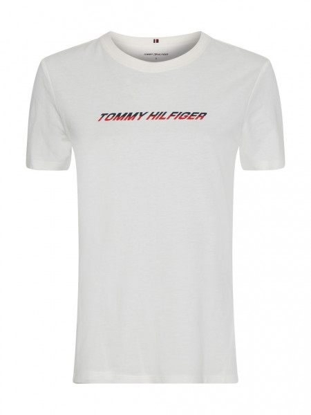 Dámské tričko Tommy Hilfiger Regular Graphic C-NK Tee SS - ecru