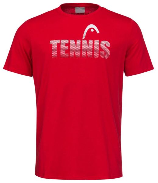 Herren Tennis-T-Shirt Head Club Colin T-Shirt - red