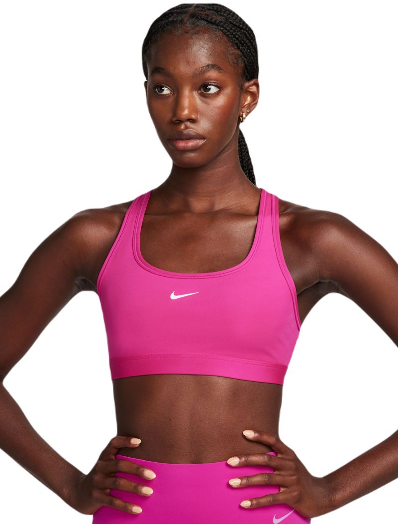 Women's bra Nike Swoosh Light Support Non-Padded Sports Bra - fireberry/ white, Tennis Zone