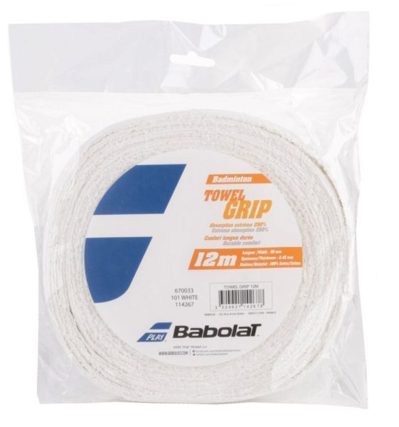 Покривен грип Babolat Towel Grip (12m) - white