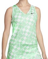 Naiste tennisetopp Nike Court Dri-Fit Fall Victory Tank - green glow/black