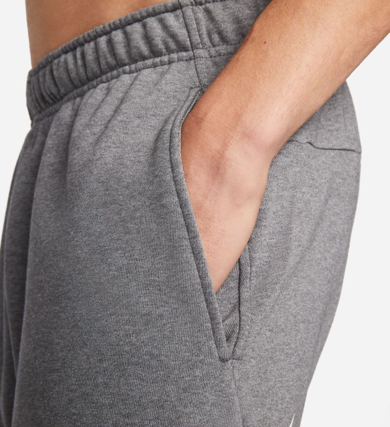 Men's trousers Nike Dry Pant Taper FA Swoosh - charcoal heather/white, Tennis Zone