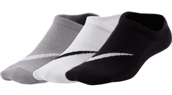  Nike Everyday LTWT Foot 3P - black/white/grey