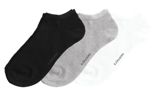 Čarape za tenis Björn Borg Essential Steps 3P - white/grey/black