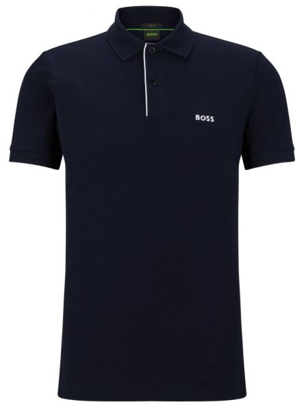 Tenisa polo krekls vīriešiem BOSS Paule 2 - dark blue