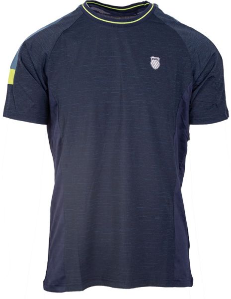 Men's T-shirt K-Swiss Tac Hypercourt T-Shirt Melange 2 - peacoat
