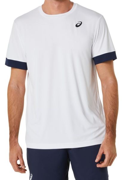 T-shirt da uomo Asics Court Short Sleeve Top - brilliant white/midnight