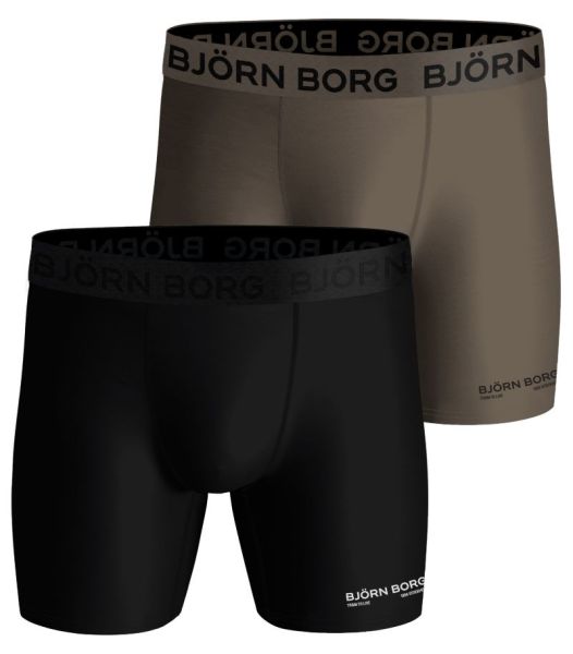 Herren Boxershorts Björn Borg Performance Boxer 2P - black