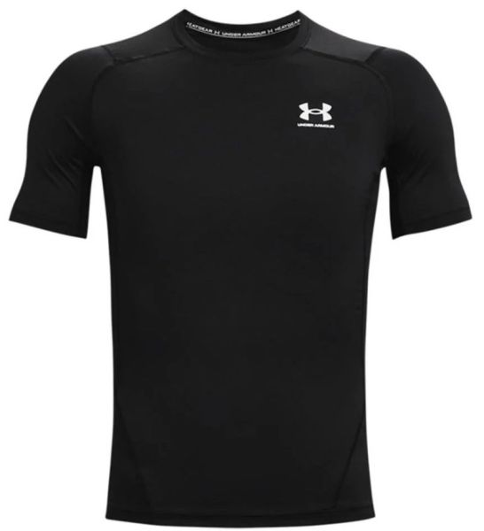 Teniso marškinėliai vyrams Under Armour HeatGear Short Sleeve - black/white