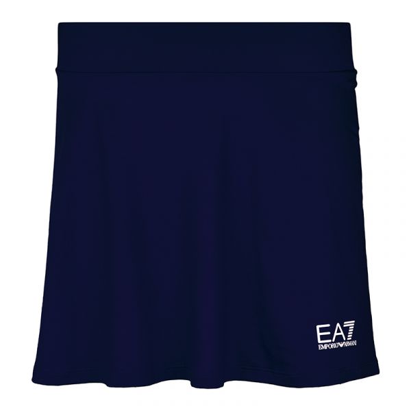 Damen Tennisrock EA7 Woman Jersey Miniskirt - navy blue